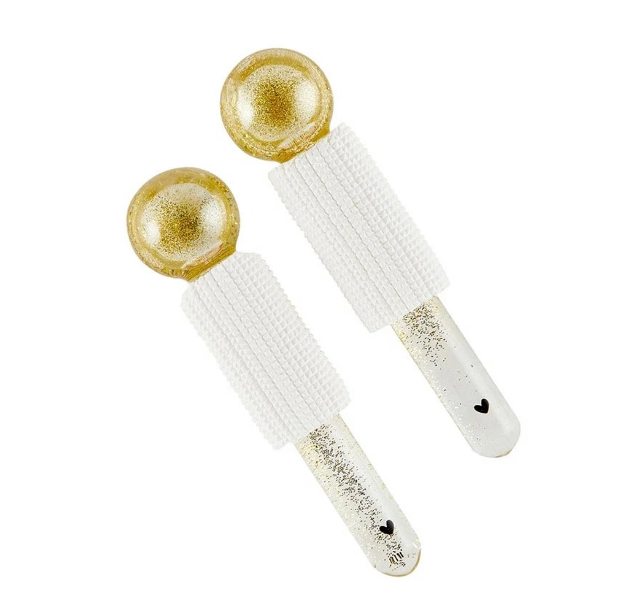 Bella Sleep Spa Gold Glitter Cooling Eye Globes