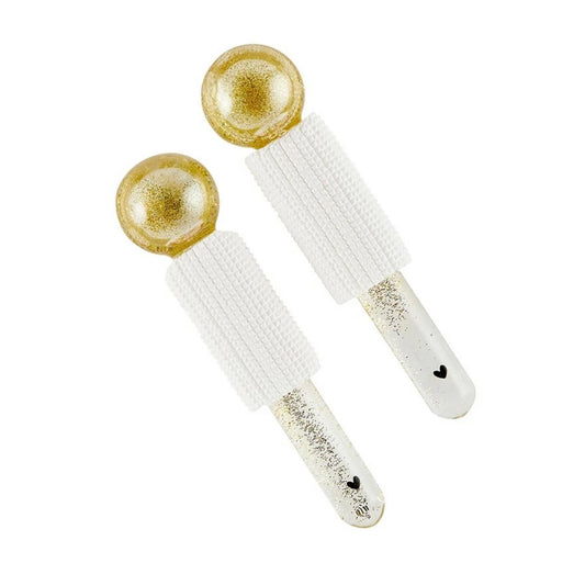 Bella Sleep Spa Gold Glitter Cooling Eye Globes