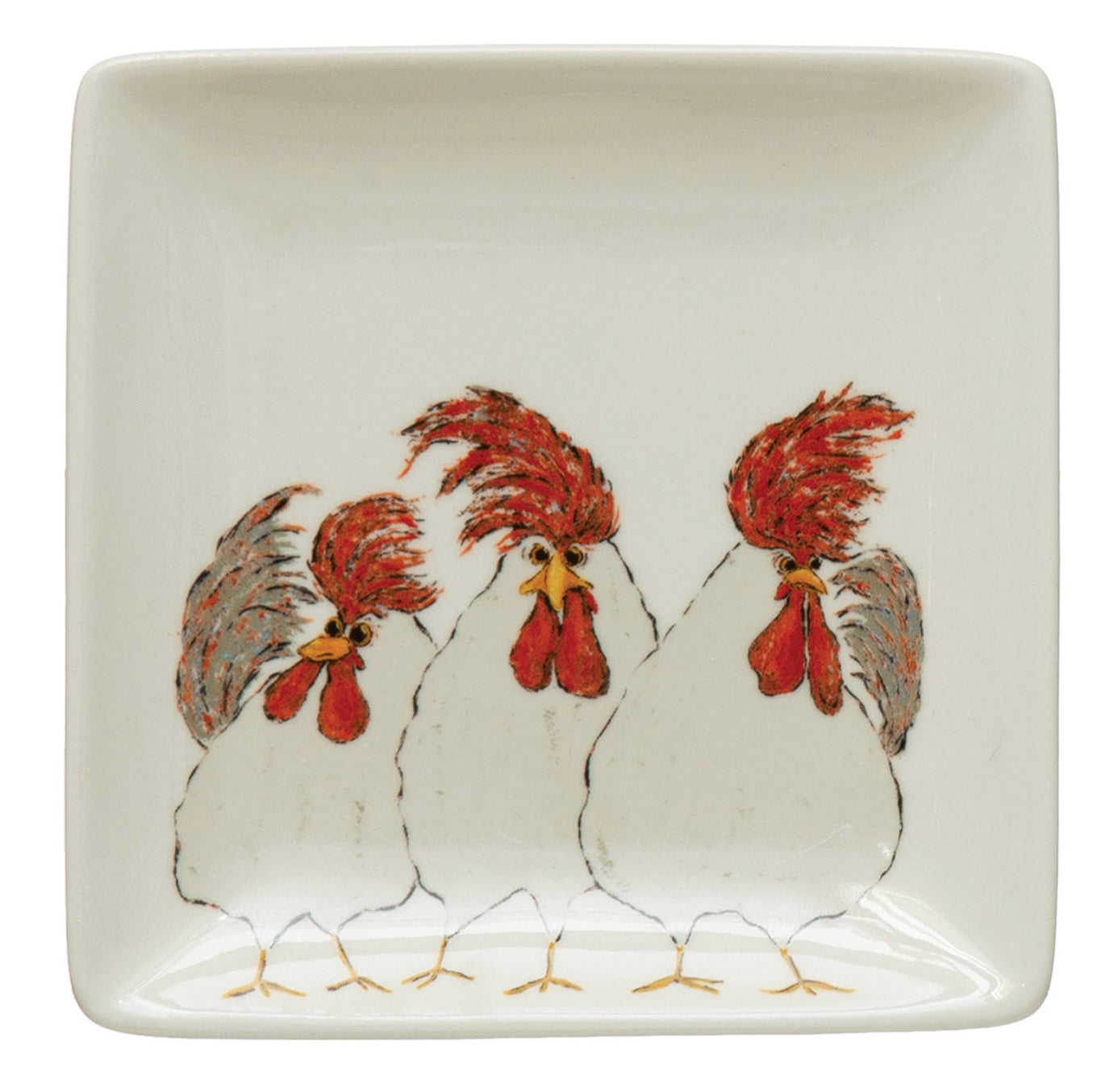 Creative Coop Chicken Plate