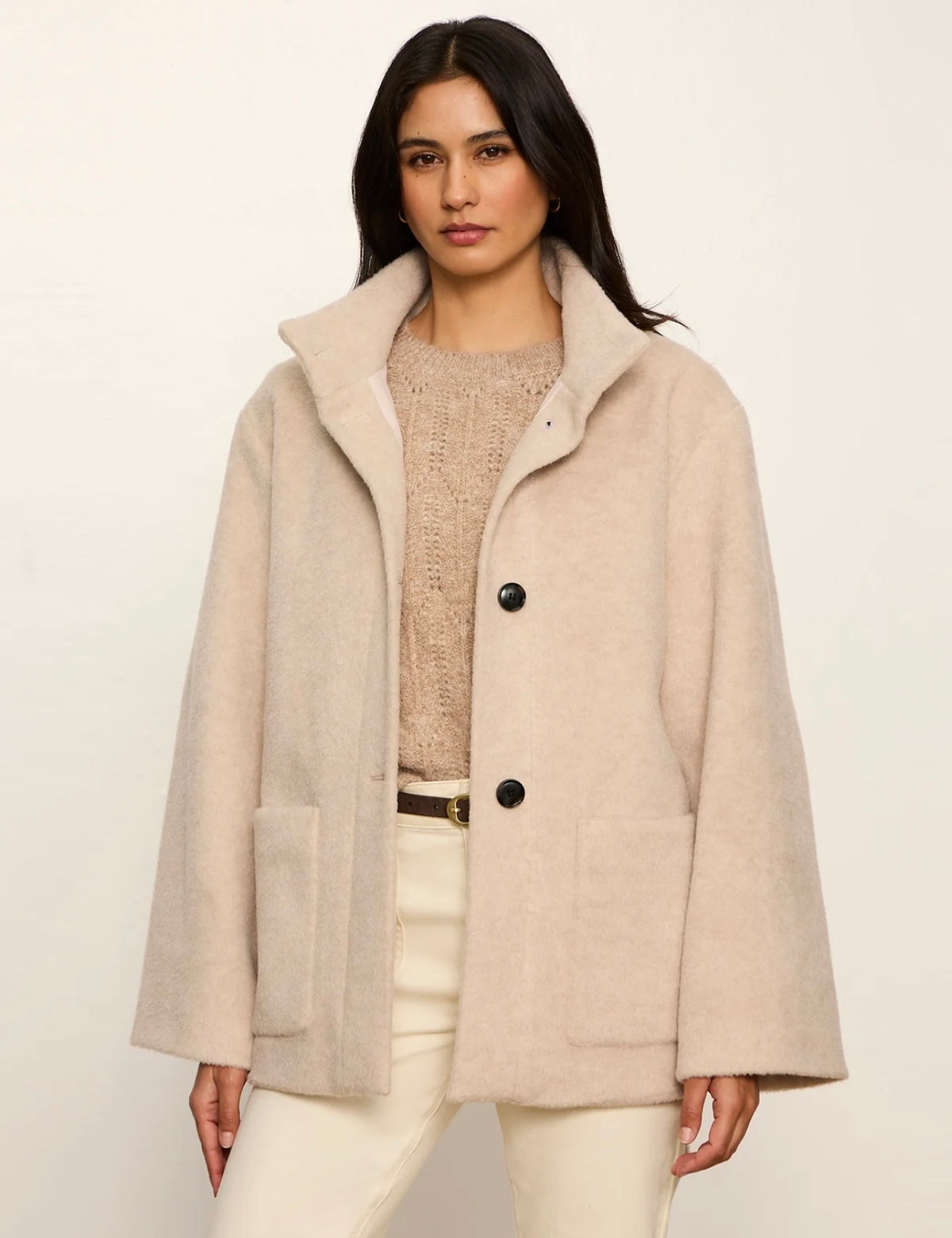 Sanctuary Bundled Wool Coat