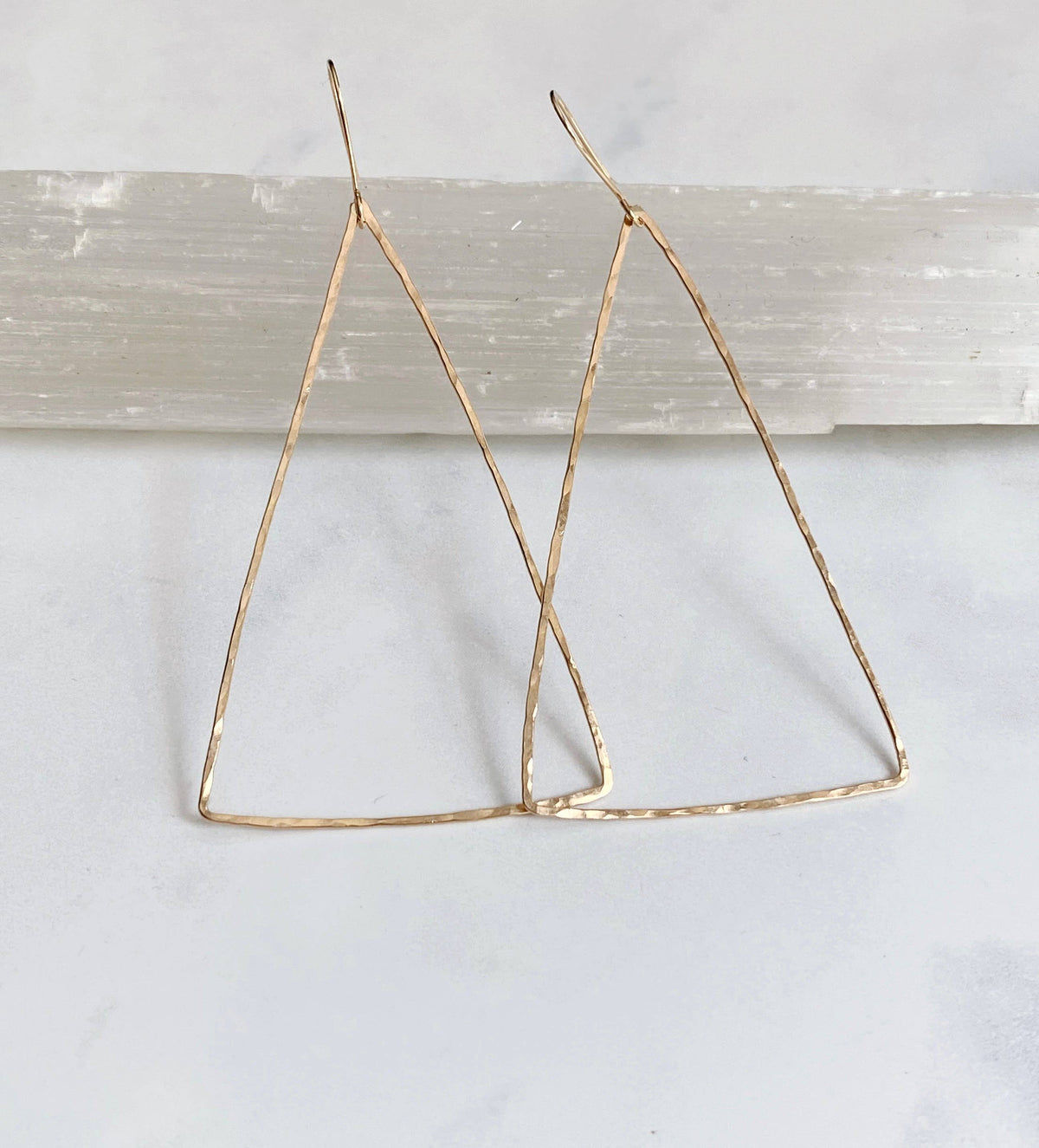 Modern triangle earring