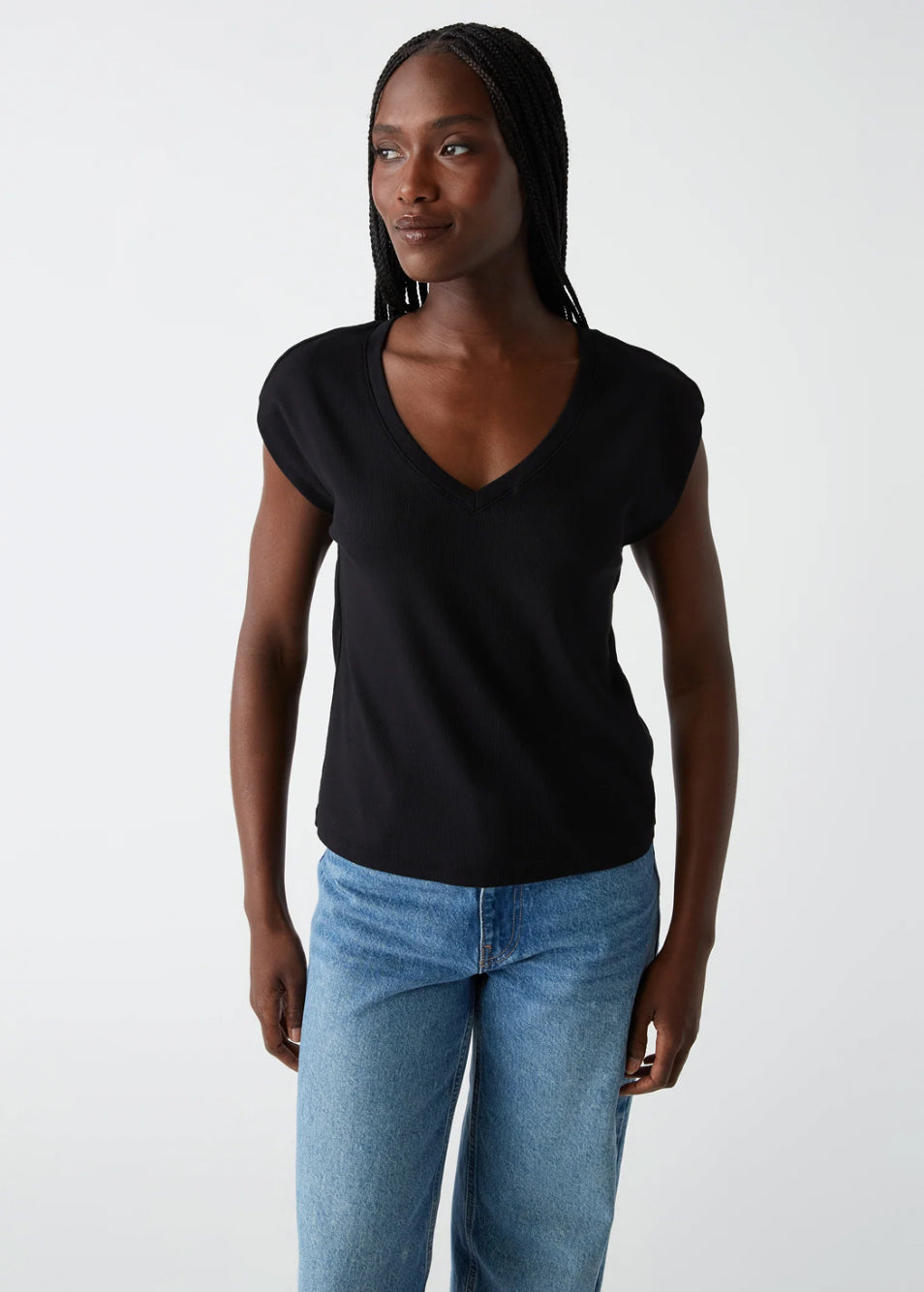 Michael Stars Tati V Neck Top