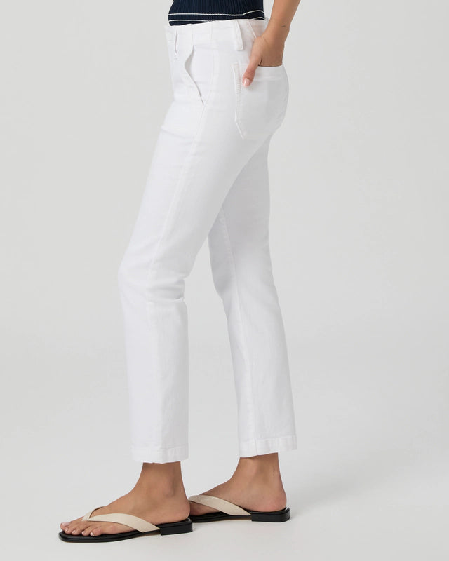 Paige Mayslie Straight Ankle Crisp White