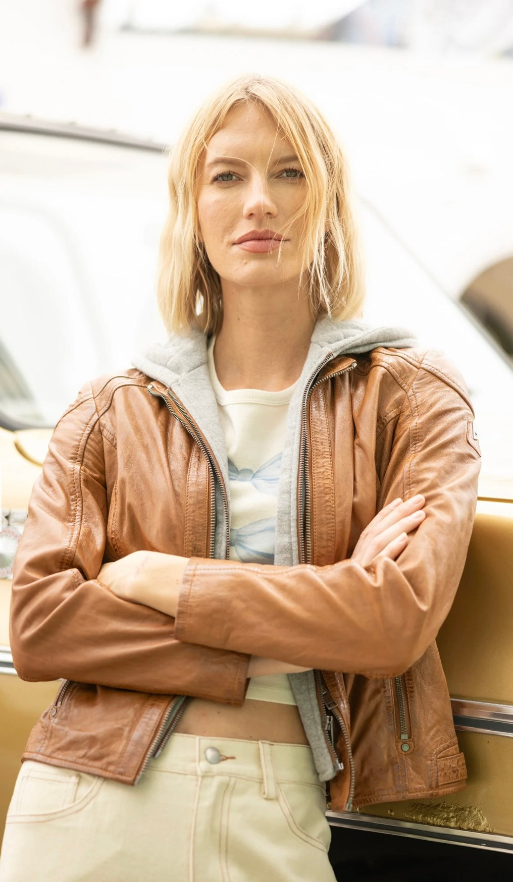 Mauritius Allice RF Leather Jacket Cognac