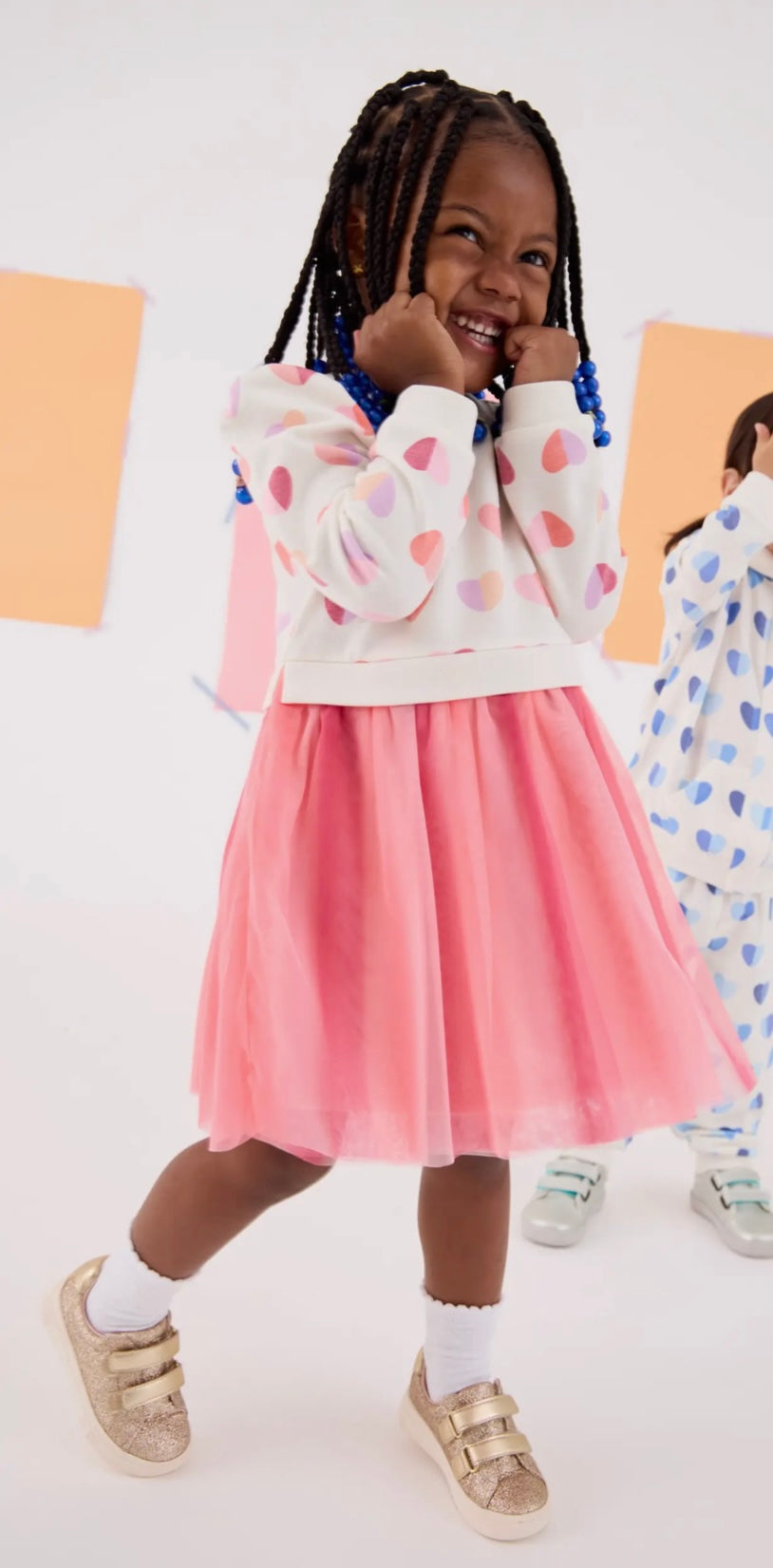 Magnetic Me Hearts Brushed Fleece Dress