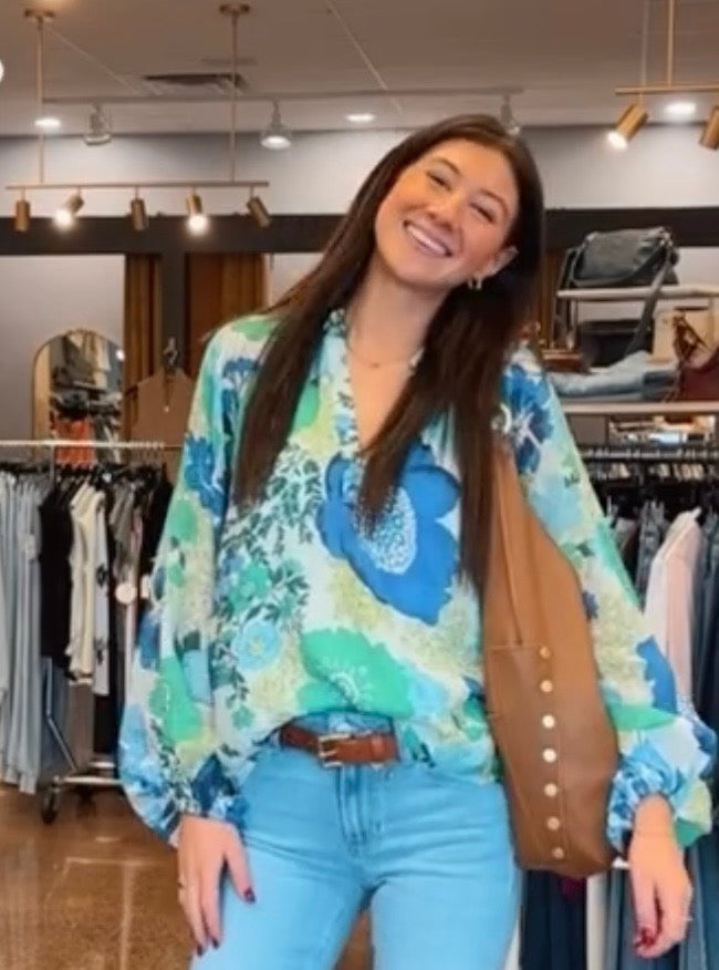 THML Floral Print Blouse