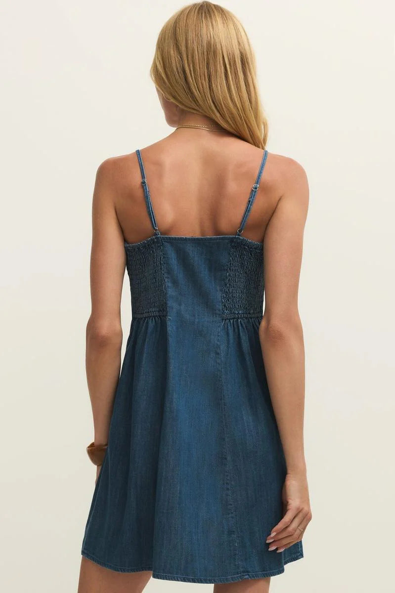 Zsupply Angel Eyes Denim Mini Dress