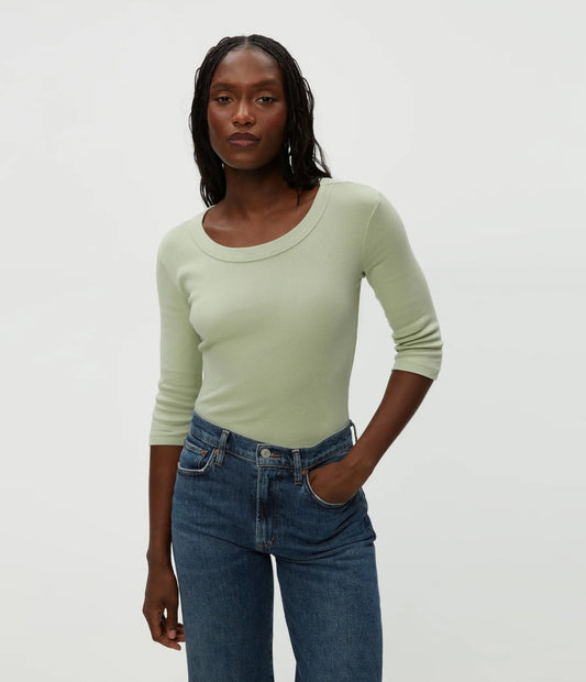 Michael Stars Dot 3/4 Sleeve Tee Colors