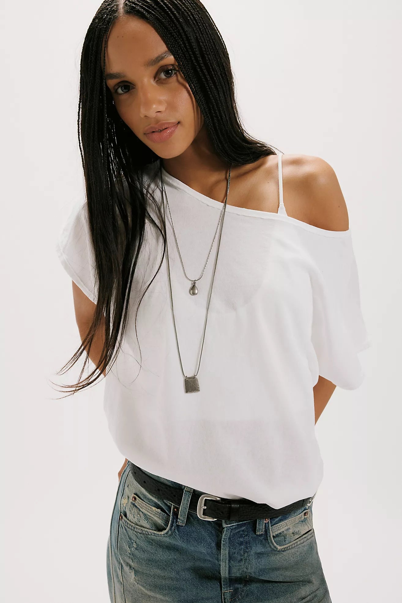 Free People Peggy Tee Clean Ivory