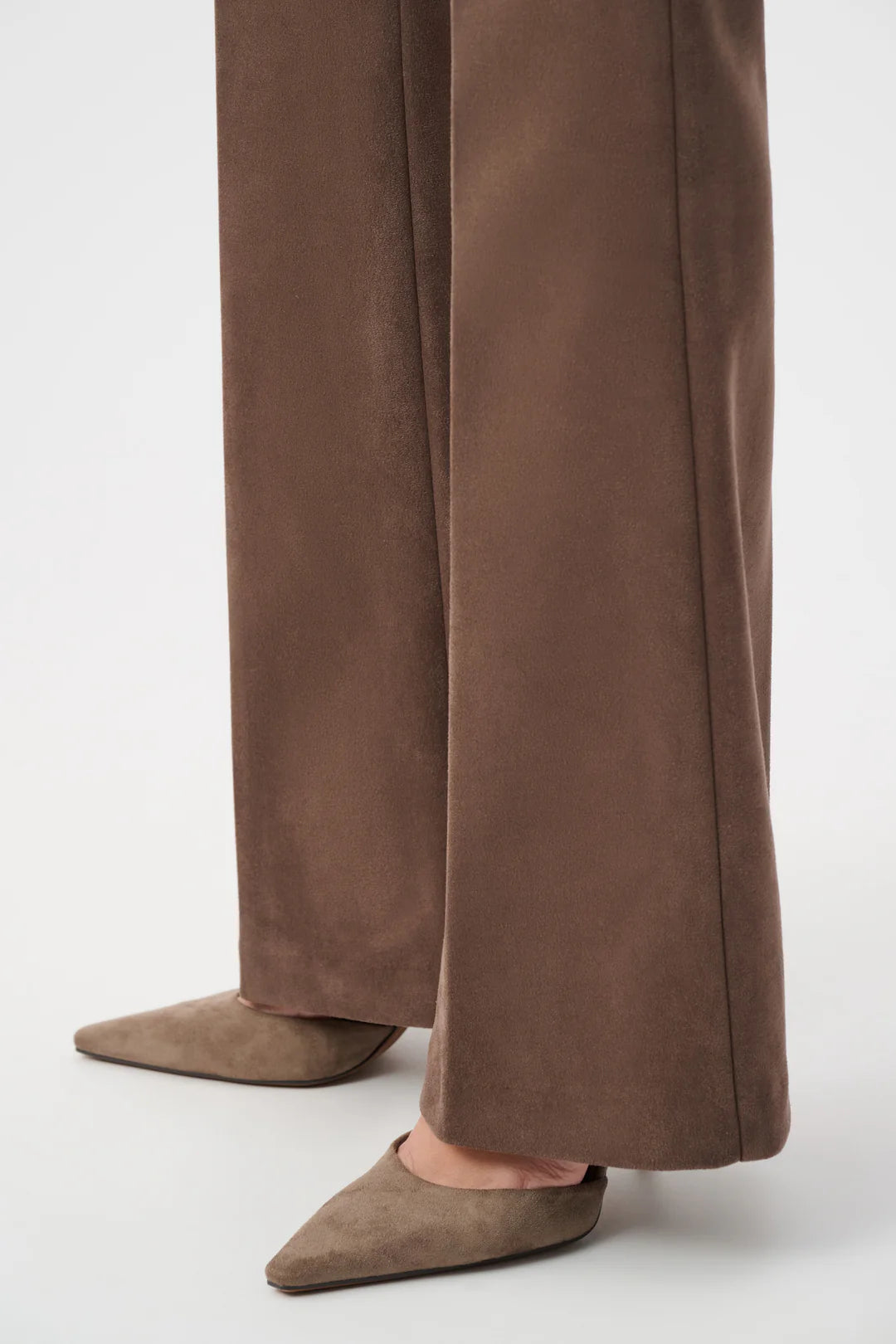 Joseph Ribkoff Faux Suede Flared Pull On Pant