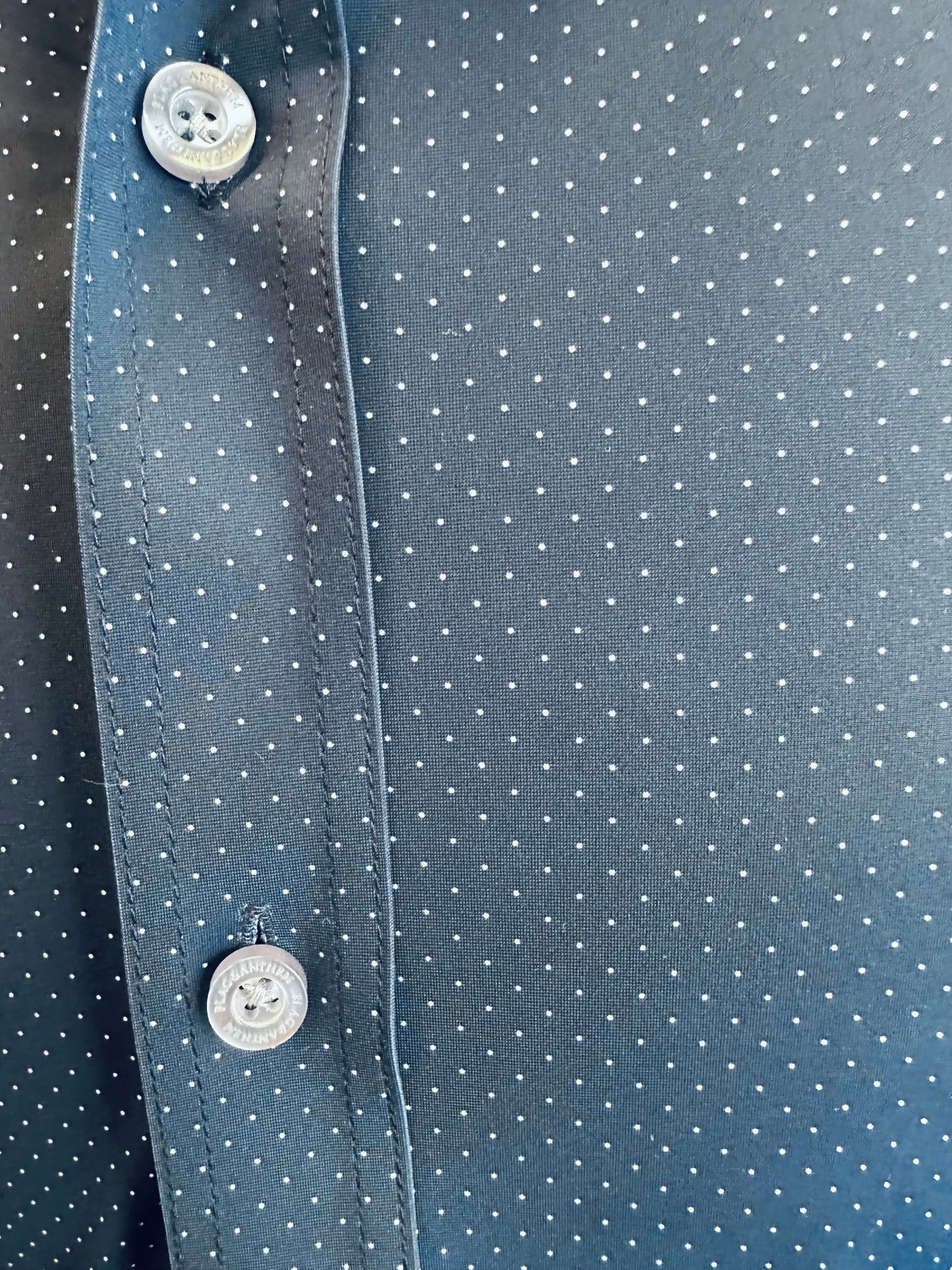 Flag And Anthem Loretto Navy Dot Print Polo