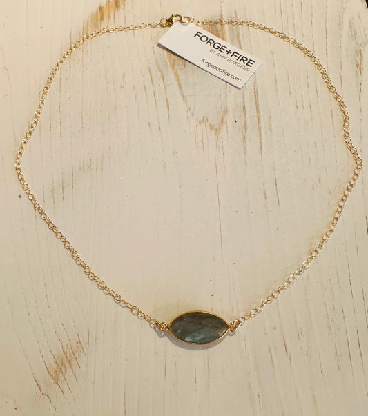 Forge And Fire GF Marquis Labradorite Necklace