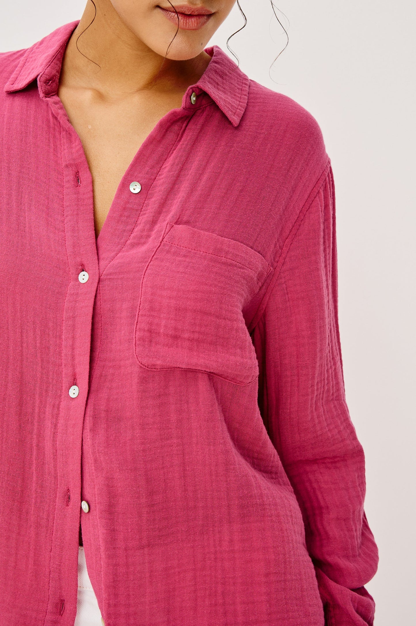 Rails Ellis Shirt Dark Rose