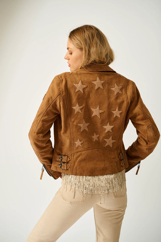 Mauritius Misty RF Leather Jacket Cognac
