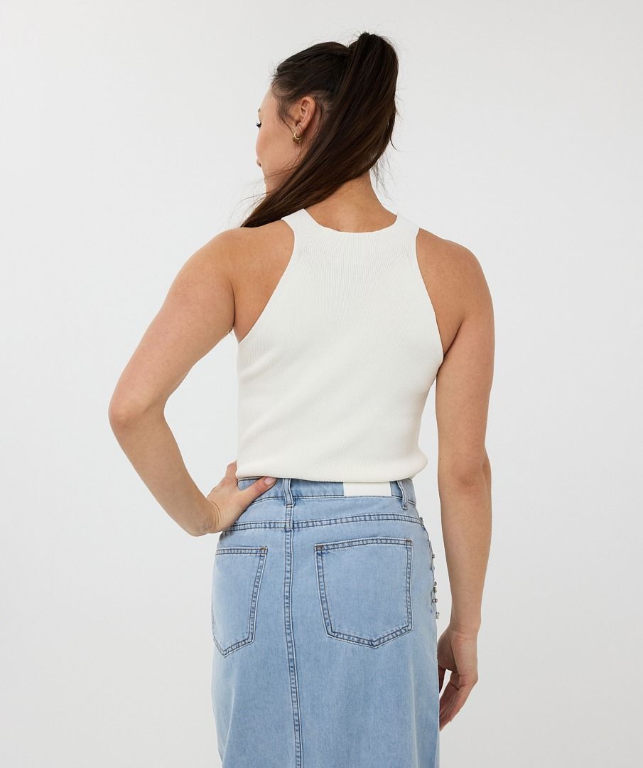 Esqualo Halter Camisole Off White