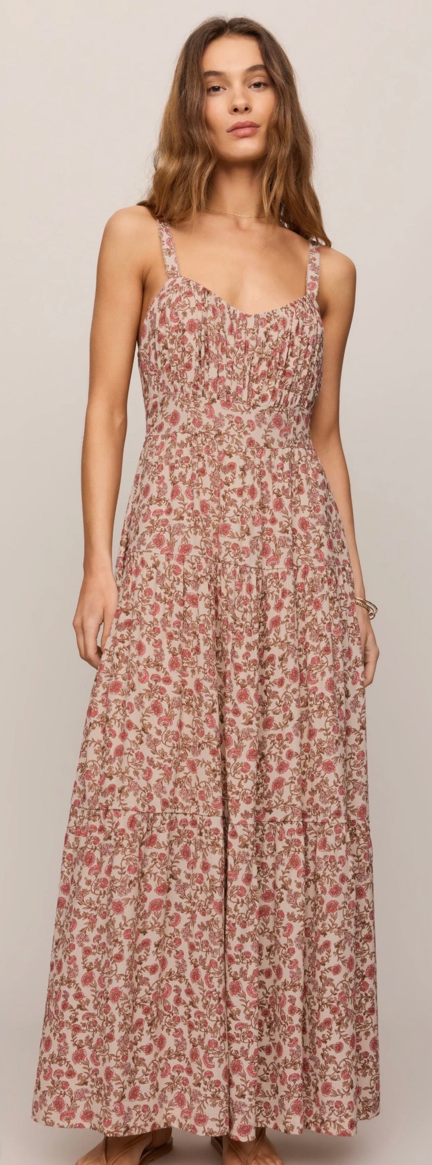 Zsupply Mindy Floral Dress Sandshell