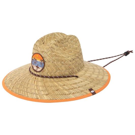 San Diego Hat Co. Kids Cattleman's Crease Straw Lifeguard Hat
