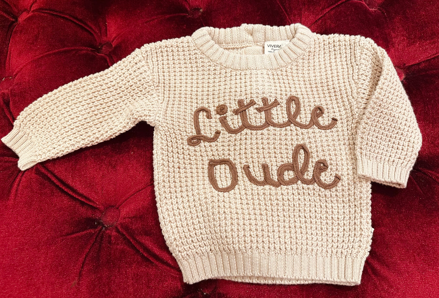 Viverano Organics Little Dude Embroidered Sweater