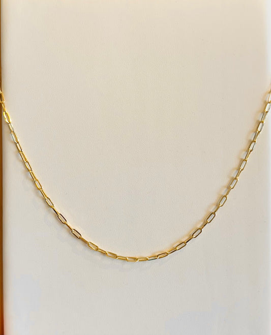 Silver And Accessories Tiny Paper Clip Chain