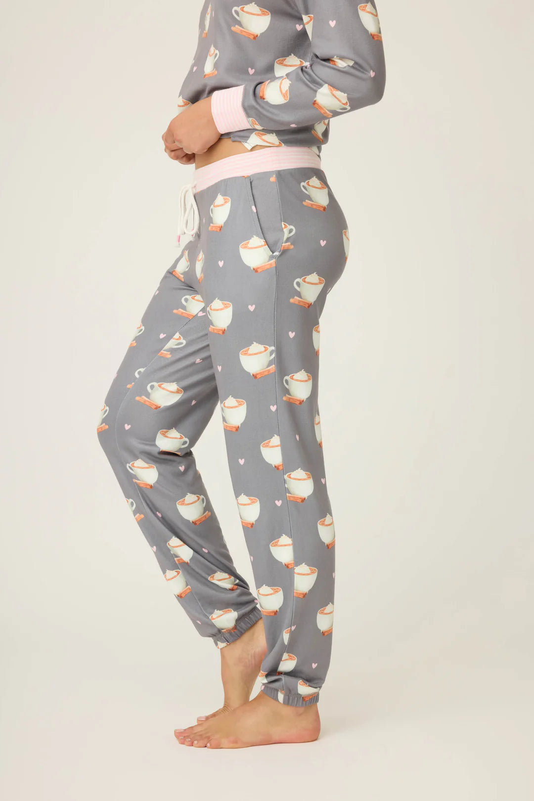 PJ Salvage Love You A Latte Banded Pant