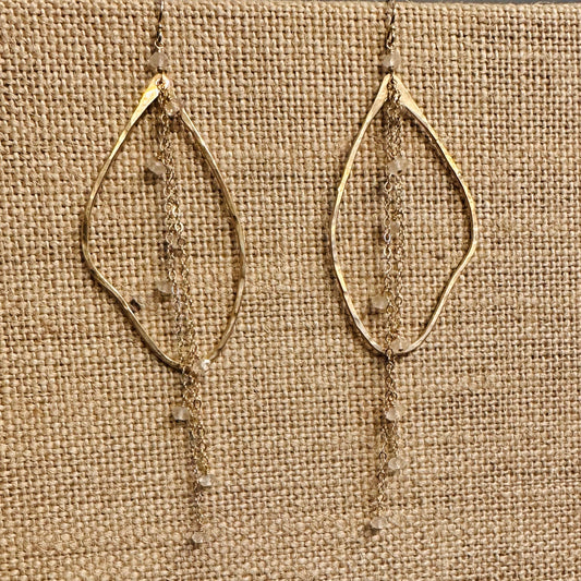 Elysium Jewelry Organic Bead Chain Earrings