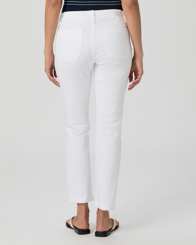 Paige Mayslie Straight Ankle Crisp White