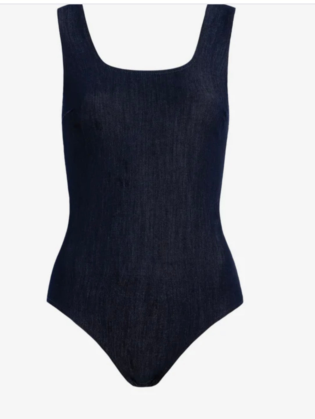 Commando Do It All Squareneck Denim Bodysuit