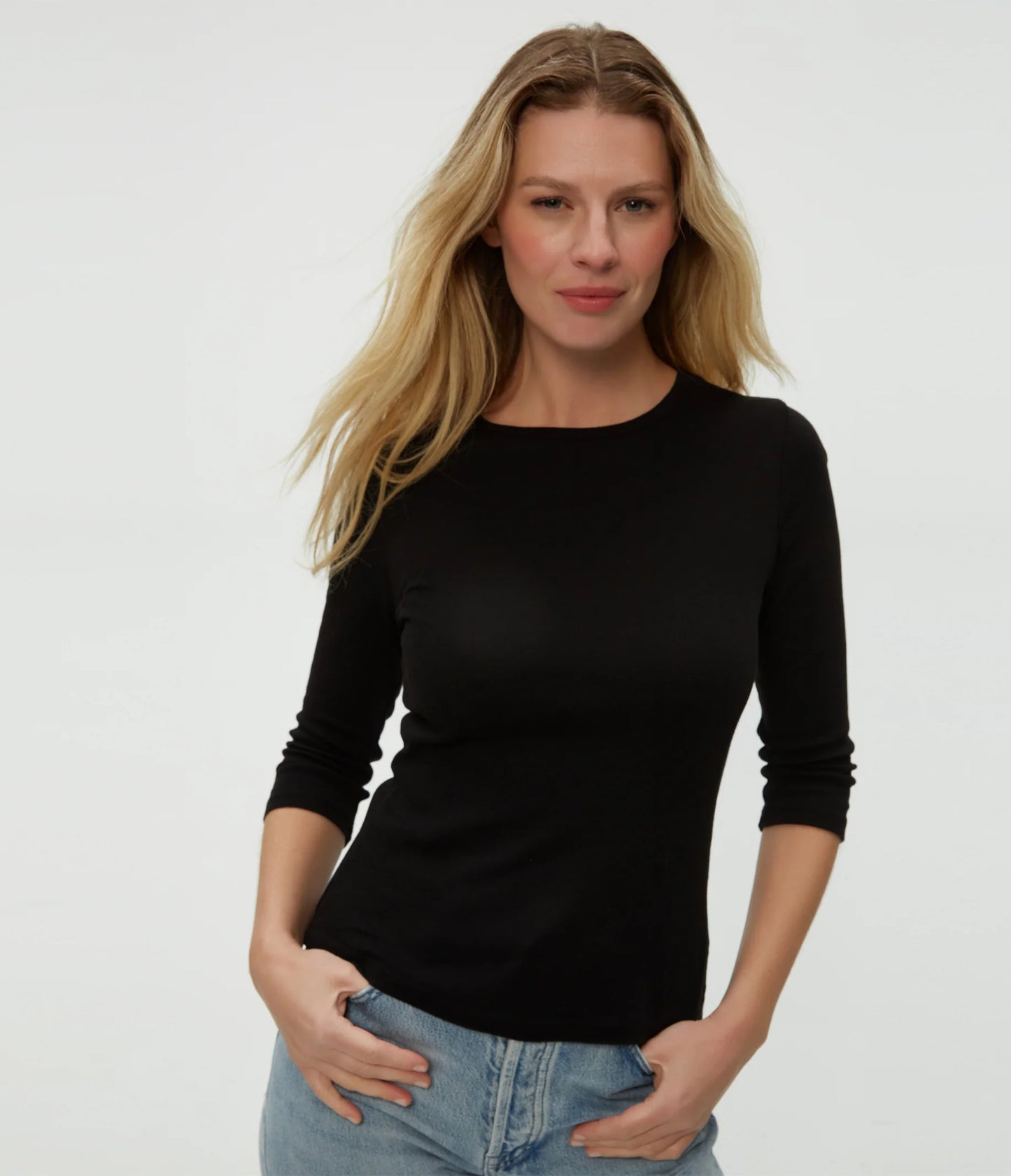 Michael Stars Dakota 3/4 Sleeve Tee