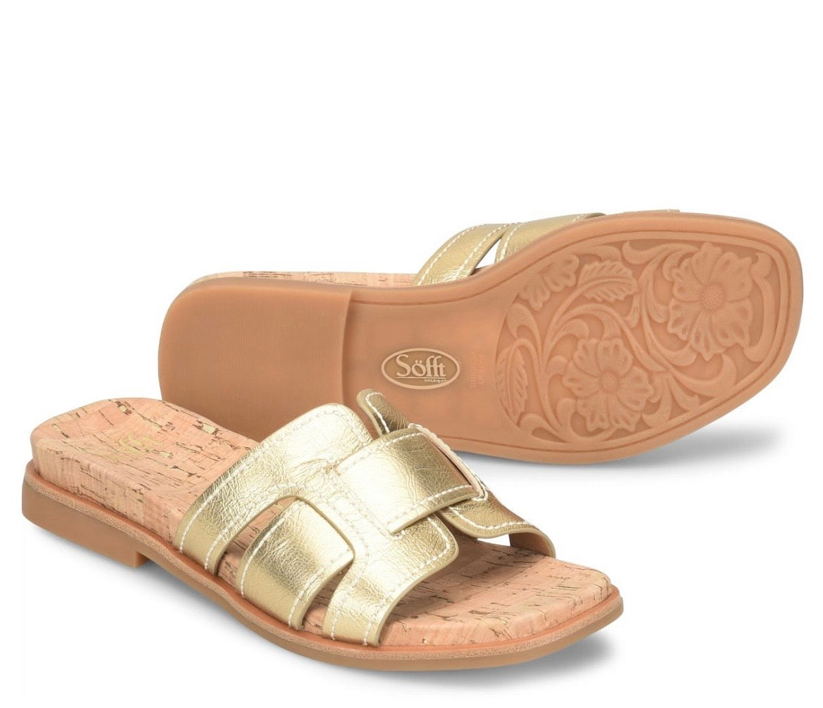Sofft Rachel Gold Slide