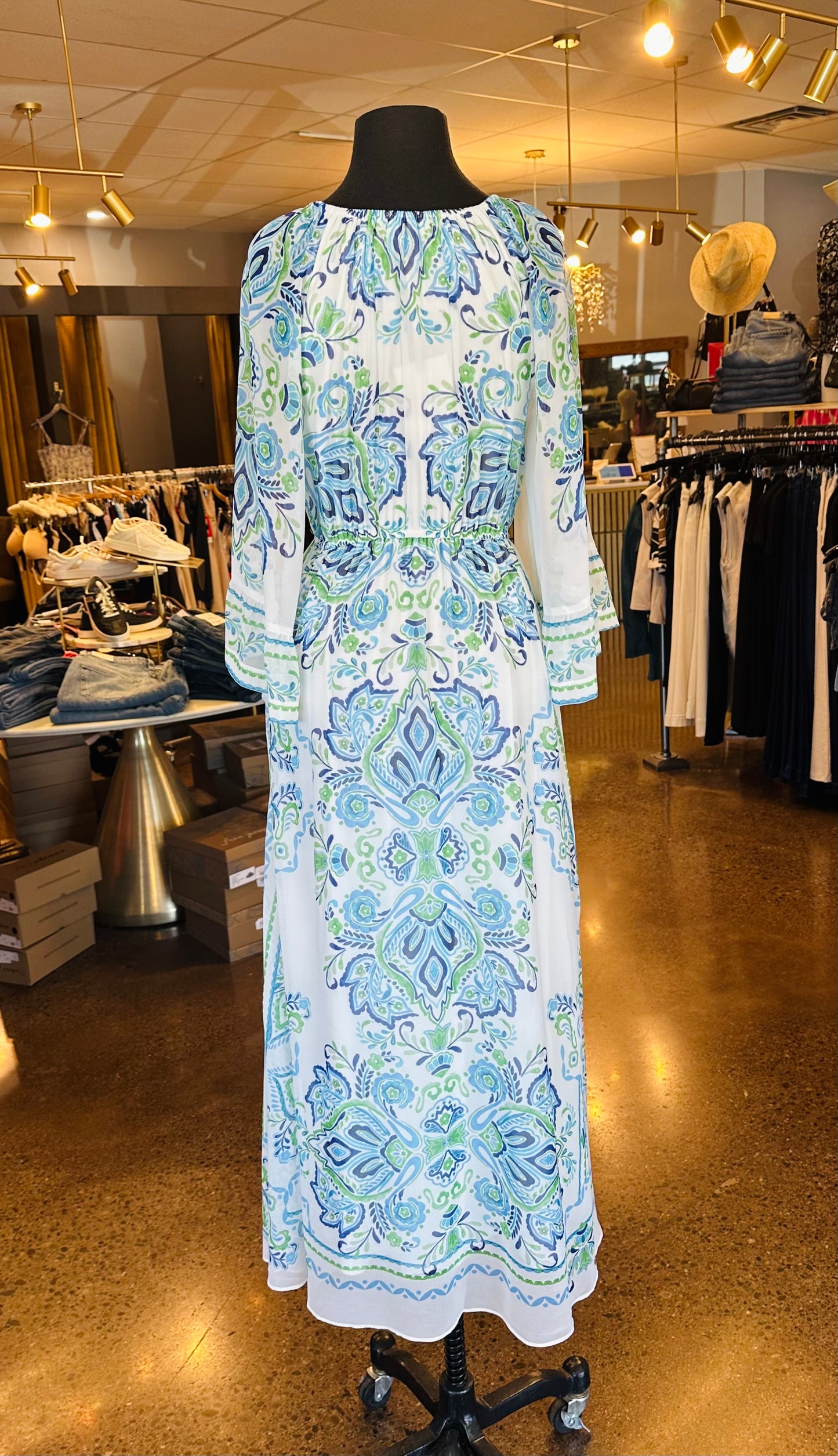 Hale Bob V-Neck Maxi Dress