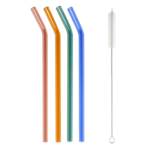 Khen Glass Straws Set of 4