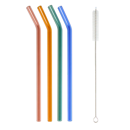 Khen Glass Straws Set of 4