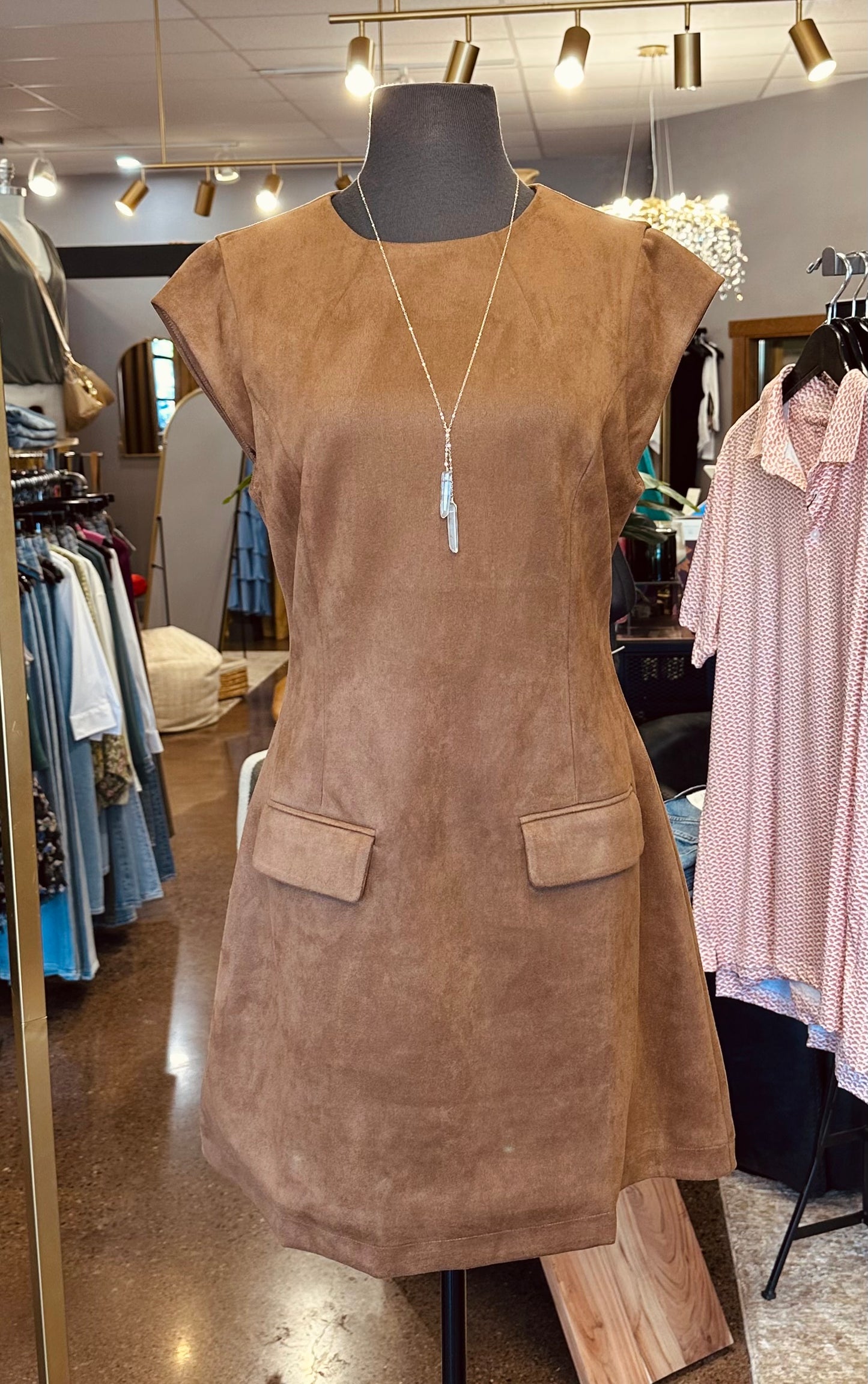 THML Suede Mini With Front Pockets