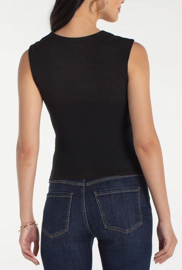 Liverpool Sleeveless Built In Bra Knit Top
