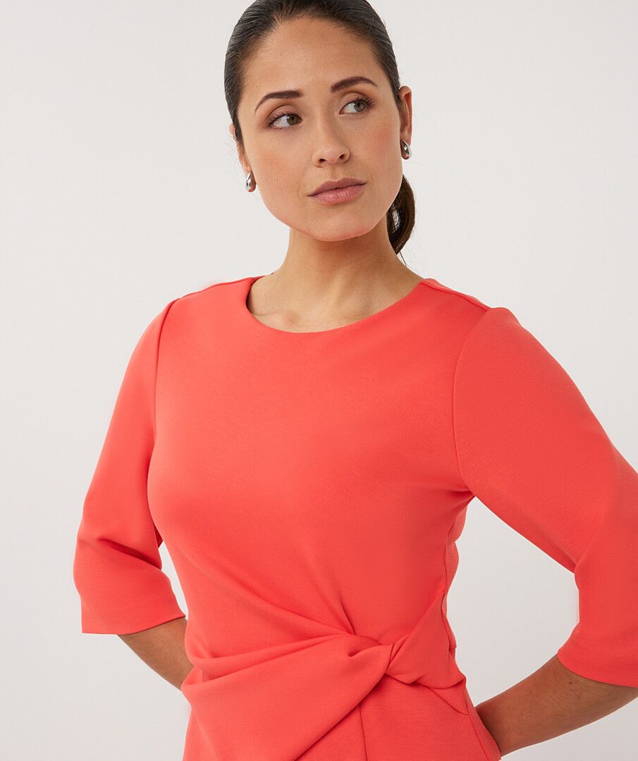 Esqualo Knotted Midi Dress
