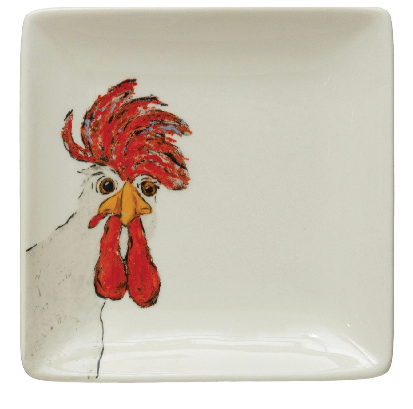 Creative Coop Chicken Plate