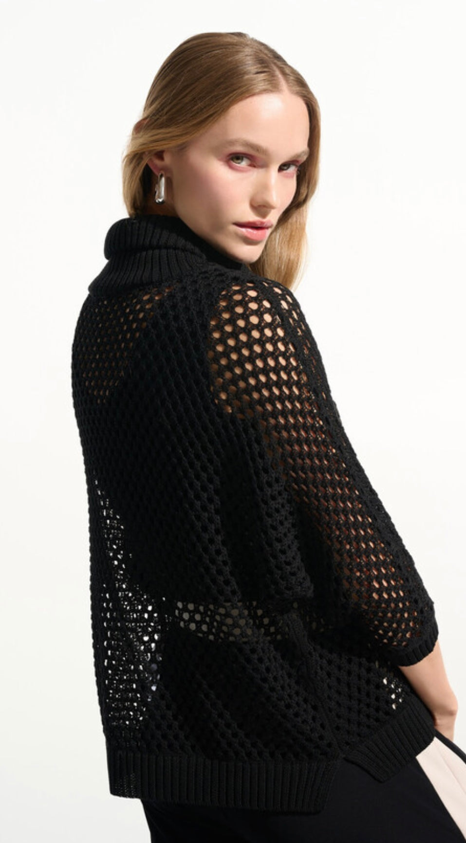 Joseph Ribkoff LDS 3/4 Zip Mesh Top