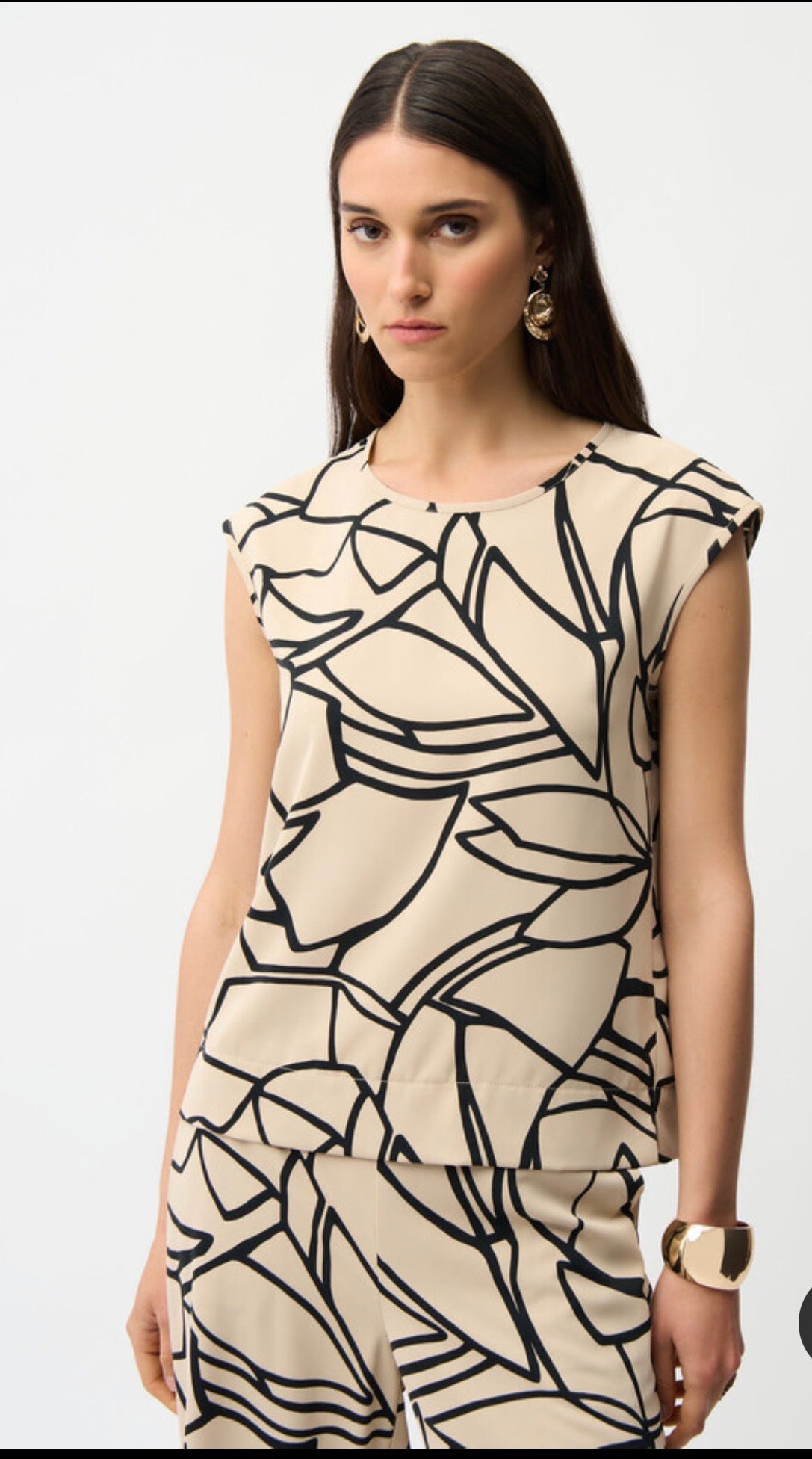 Joseph Ribkoff Sleeveless Floral Blouse