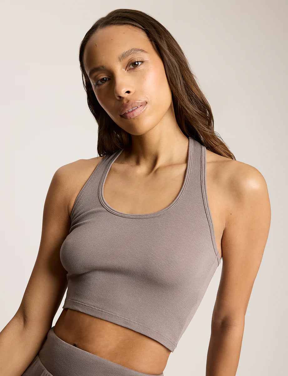 Commando BTB Rib Cropped Racerback Tank