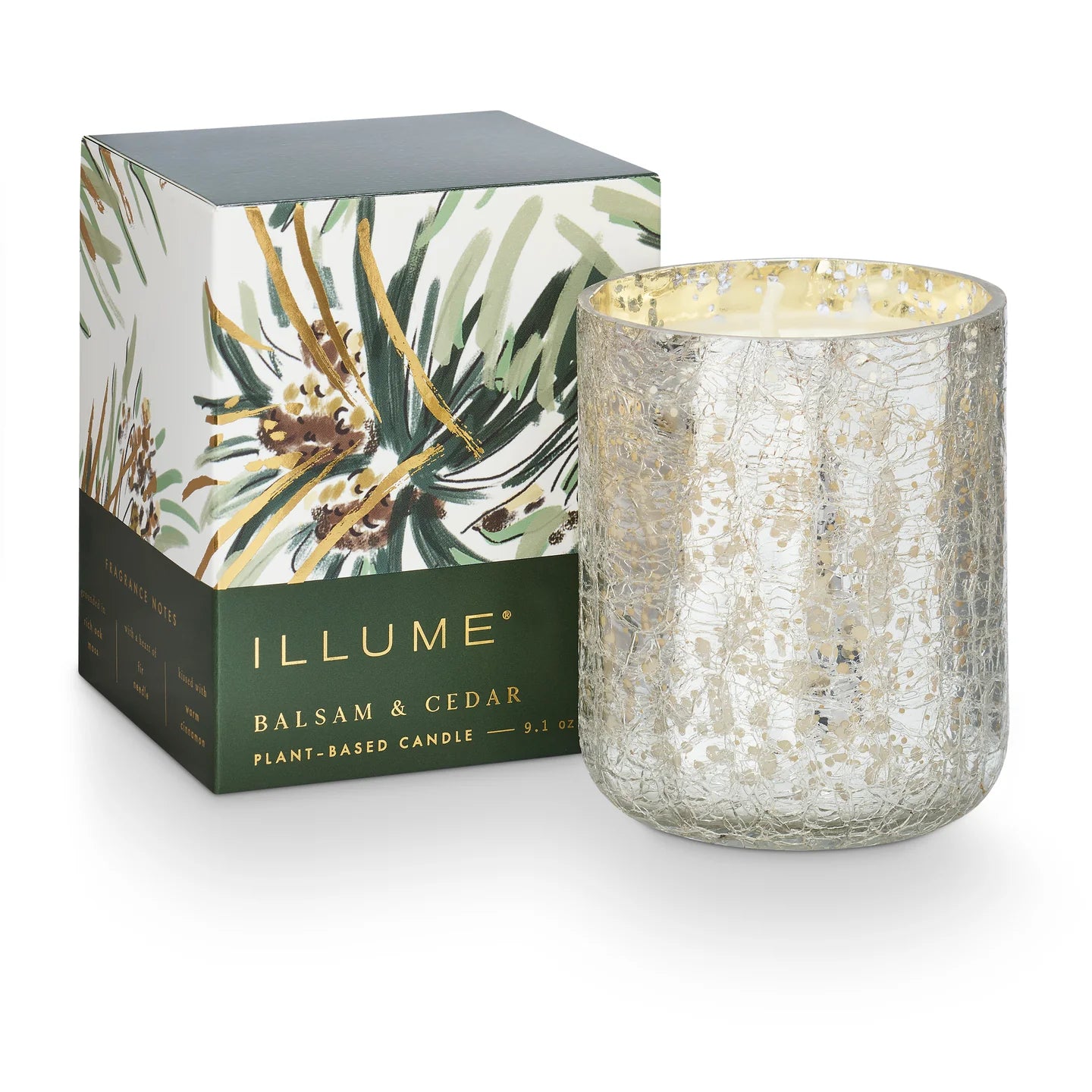 Illume Small Boxed Crackle Glass Candle