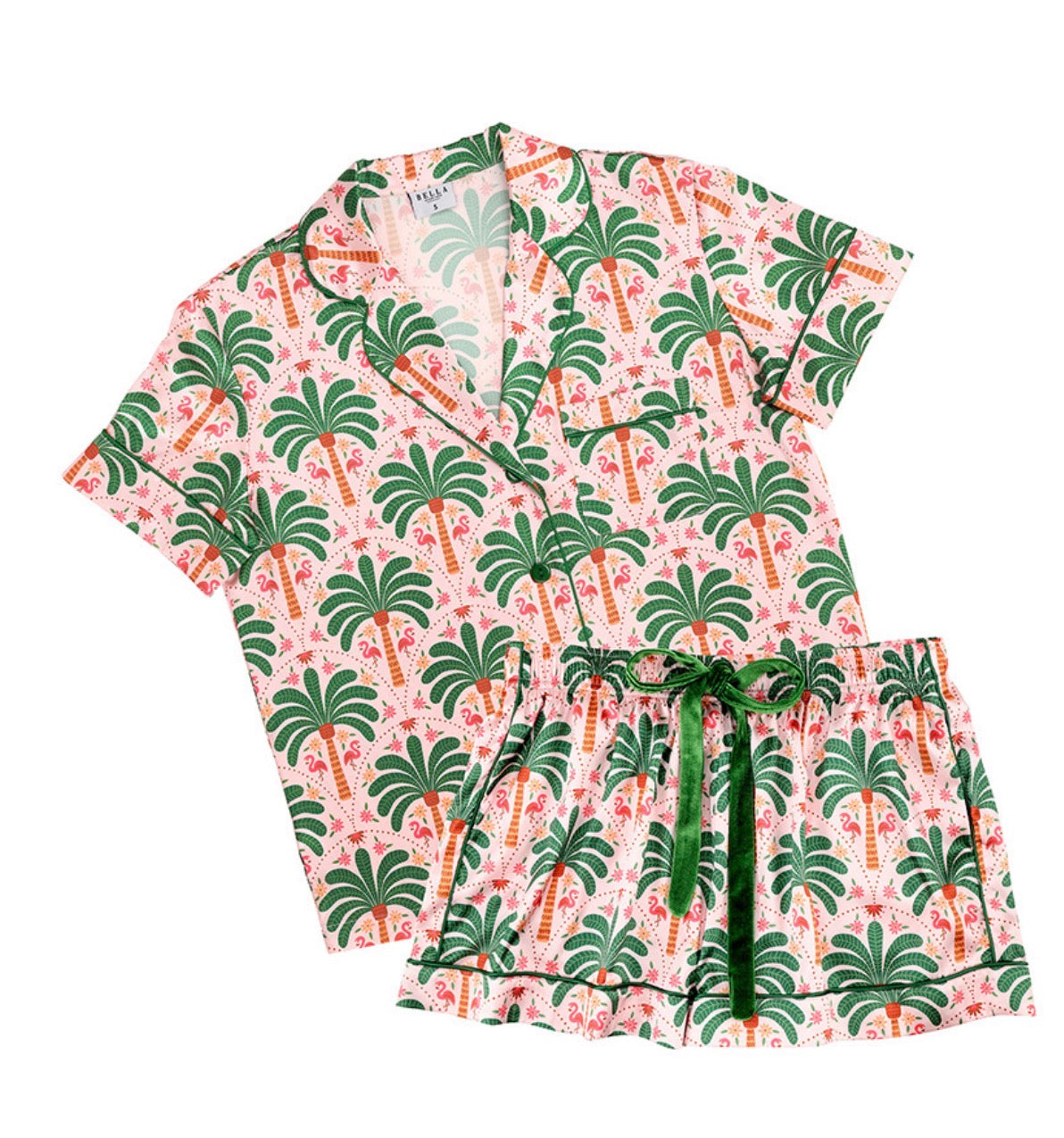 Bella Sleep Spa Palm Beach Sleep Top and Short Set