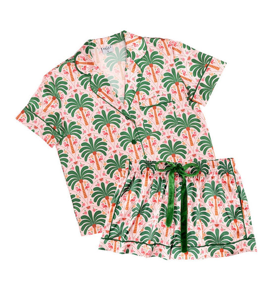 Bella Sleep Spa Palm Beach Sleep Top and Short Set