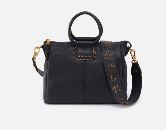 Hobo Sheila Medium Black With Studs