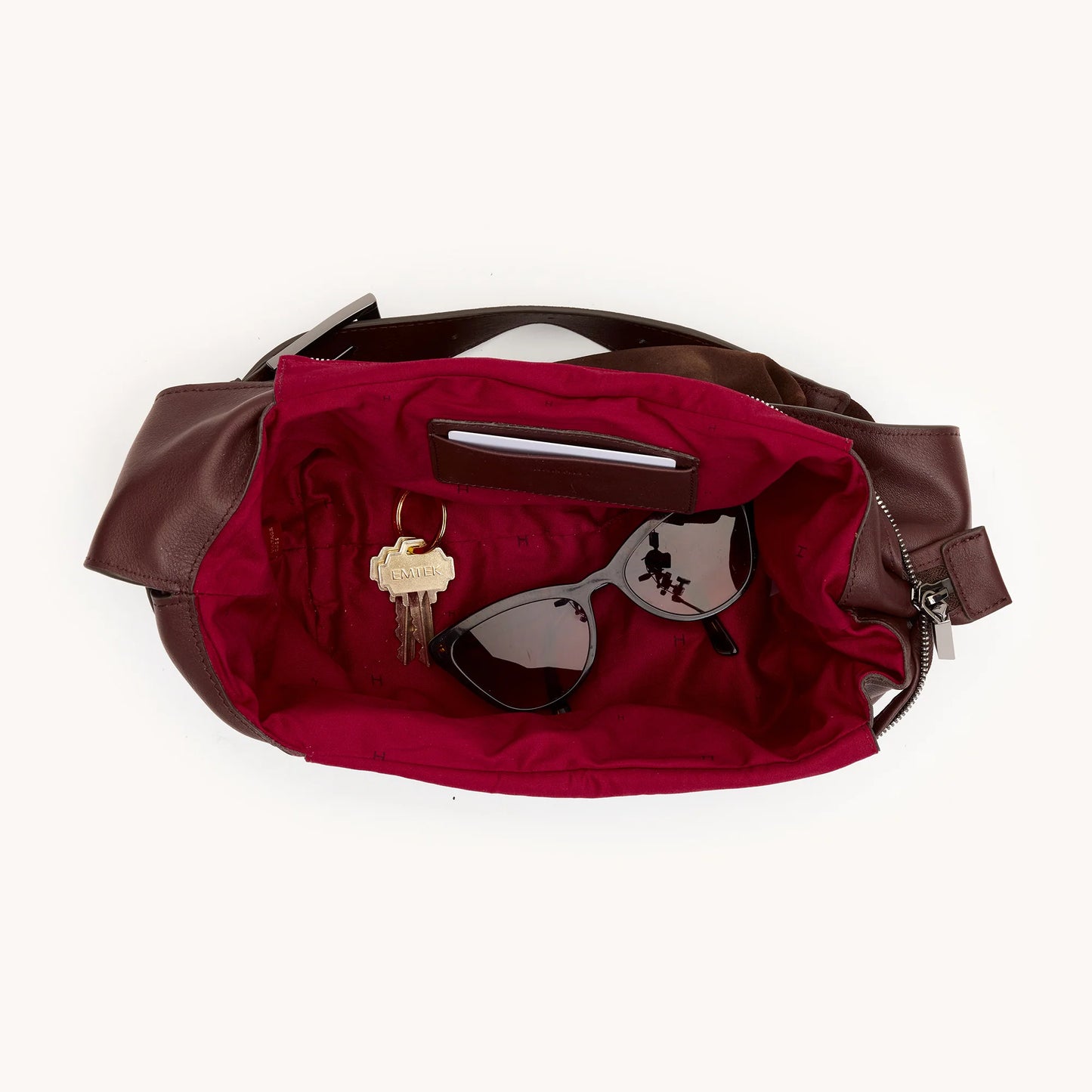 Hammitt Tom Zip Med-Belted Suede-GM