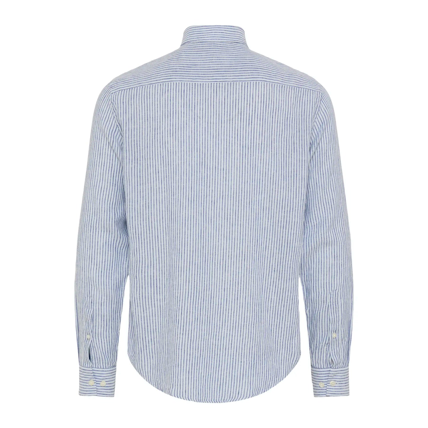 Casual Friday Men’s L/S Linen Mix Shirt Blue Stripe