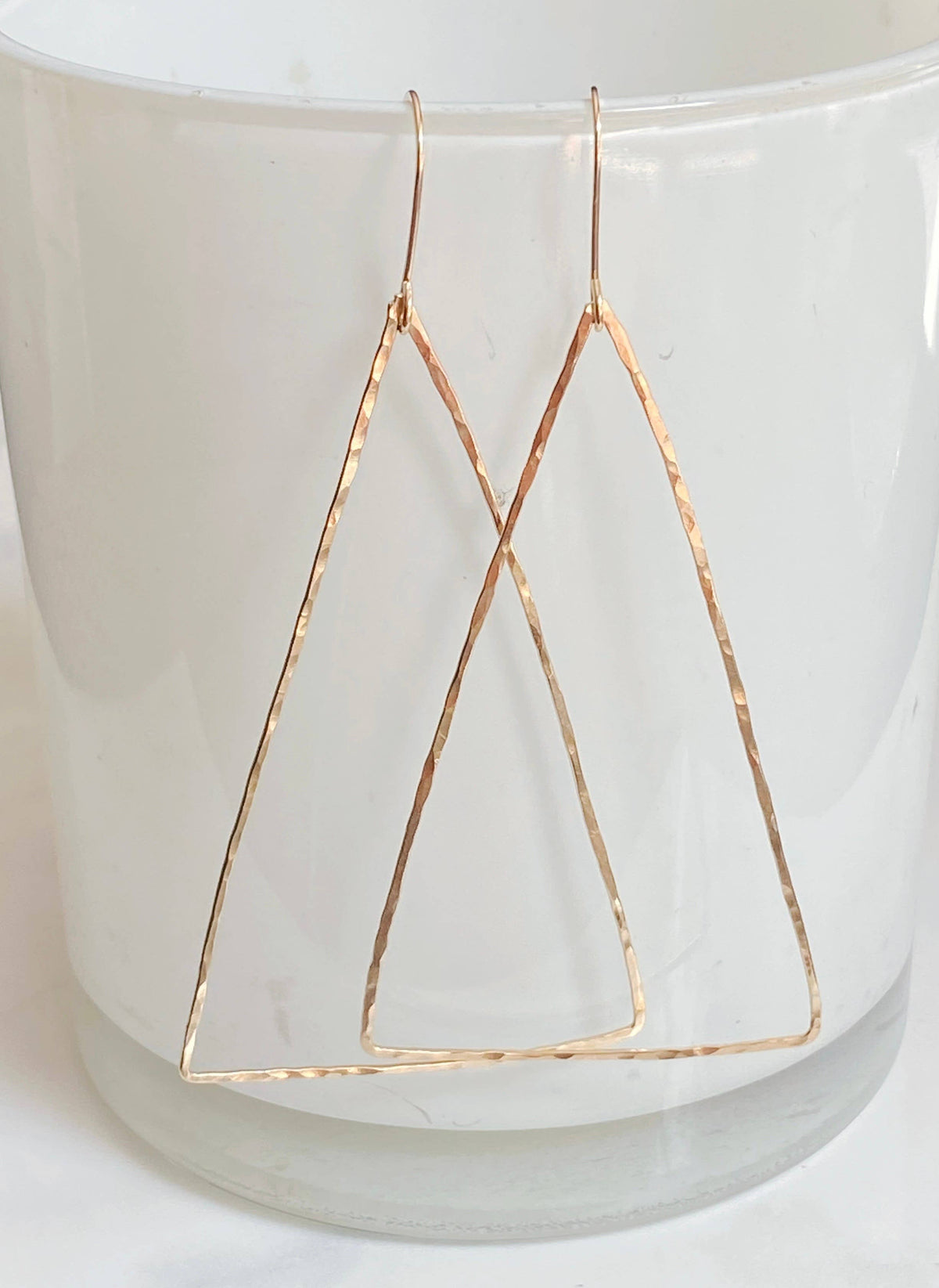 Modern triangle earring