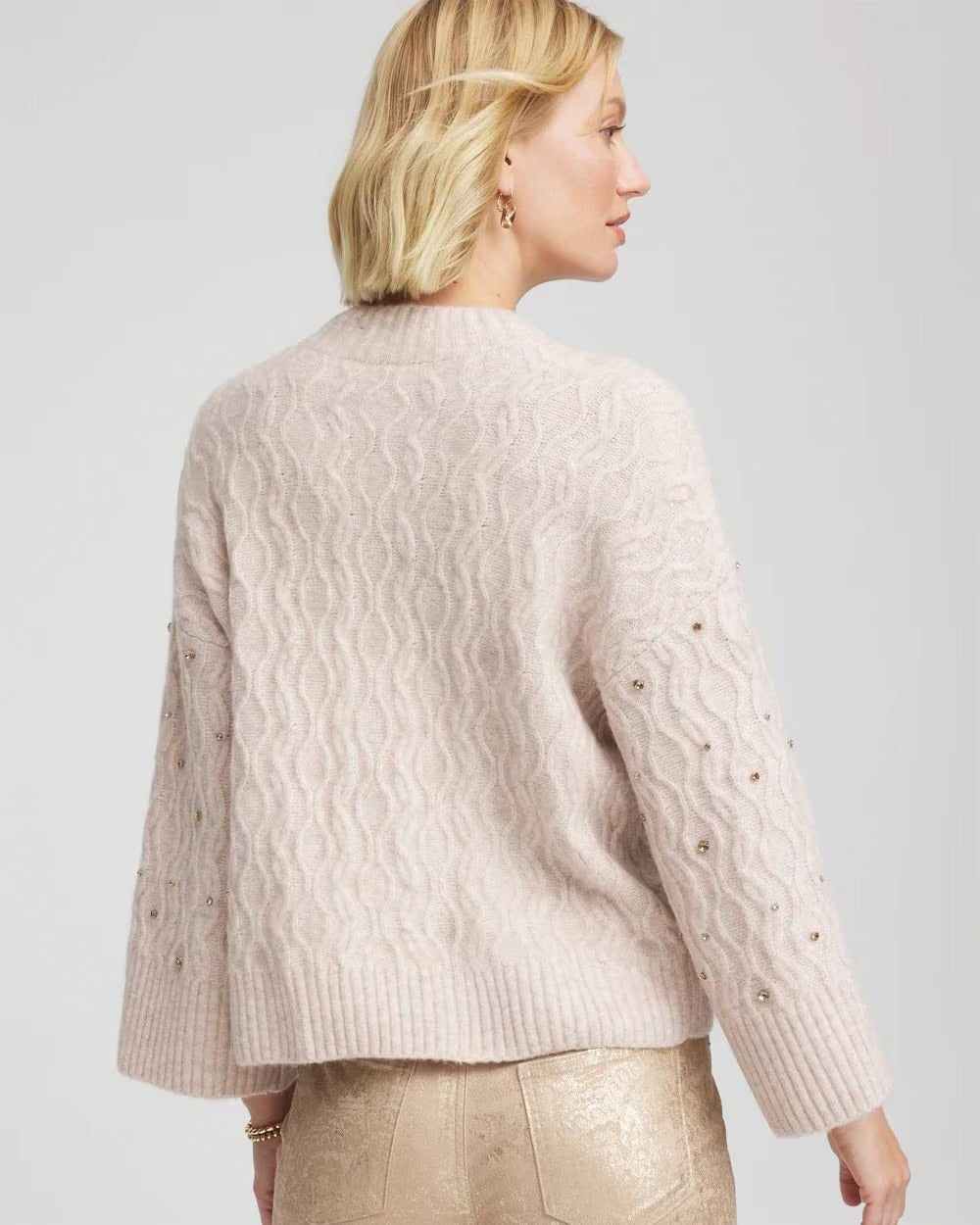 Angie Beaded Jewel Pullover