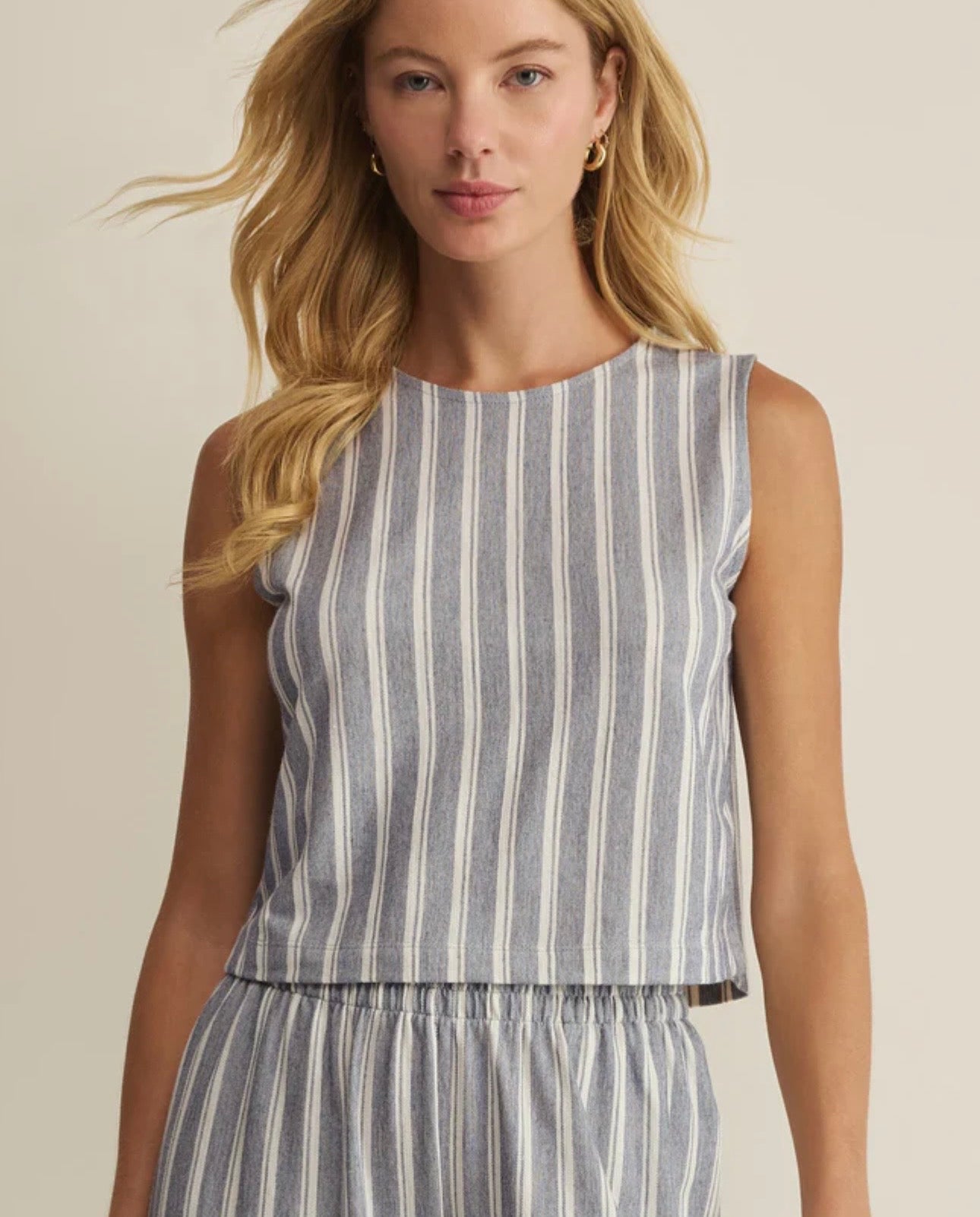 Zsupply Sloan Knit Striped Top Summer Stone