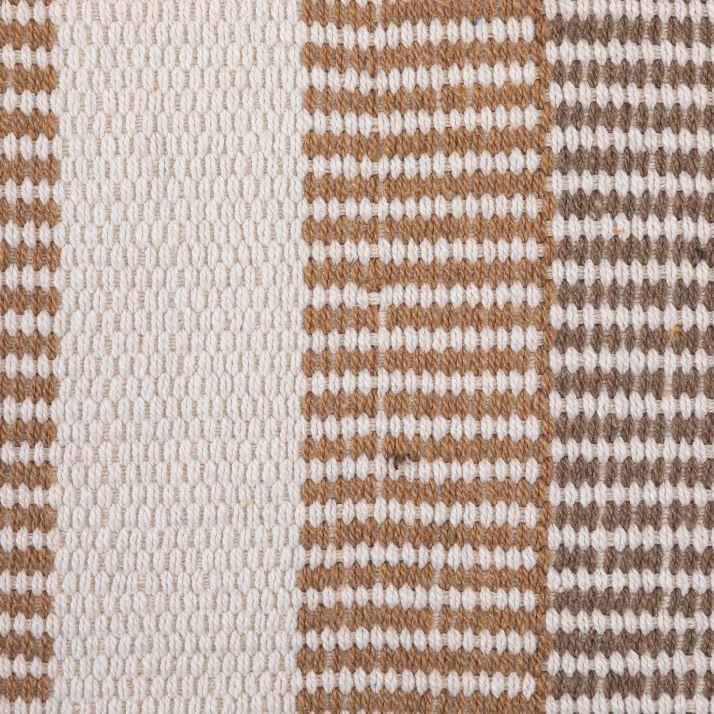 Creative Coop Cotton Throw Blanket Natural Stripe