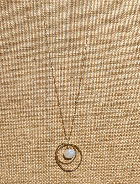 Elysium Jewelry Double Organic Stone Necklace